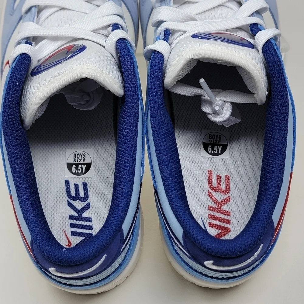 Nike Dunk Low (Gs) Sail-White-Light Armory Blue Sz 6.5Y-Womens 8 HF5742-111 New